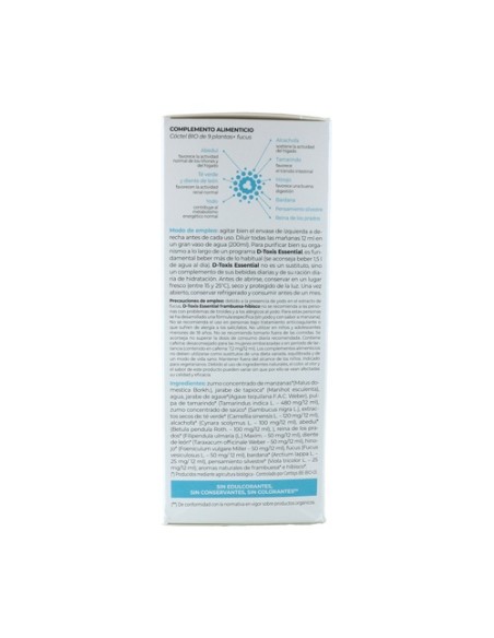 D-toxis essential bio 250 ml (Frambuesa) Ortis