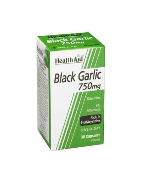 Ajo Negro (Black Garlic) 30 cápsulas de 750mg Health Aid