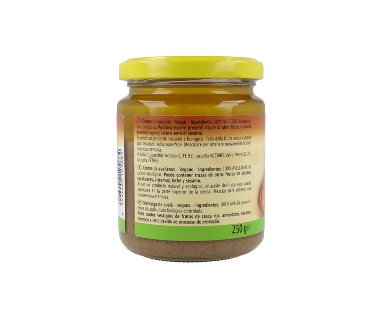 Crema de avellanas 250 g Rapunzel