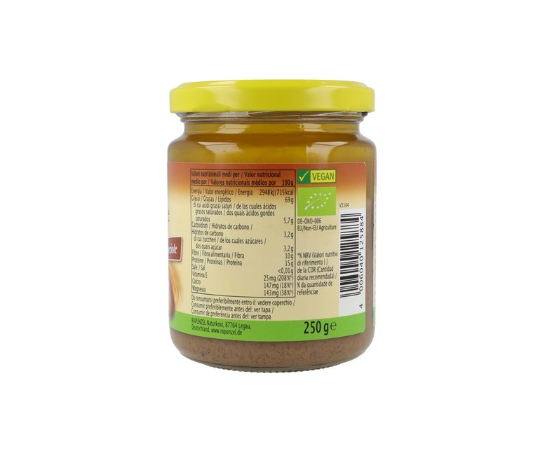 Crema de avellanas 250 g Rapunzel