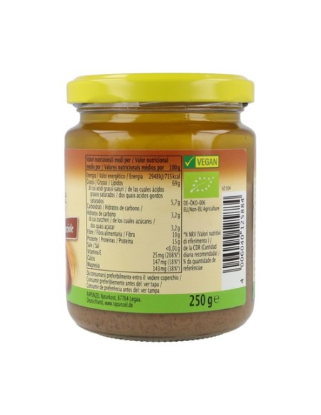 Crema de avellanas 250 g Rapunzel
