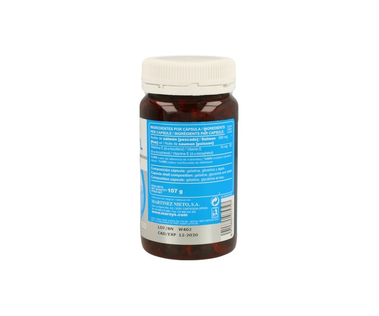 Mar In Oil (Aceite de Salmón) 150 perlas de 500mg MARNYS®