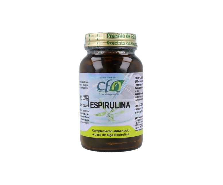 Espirulina 200 comprimidos de 500mg Cfn