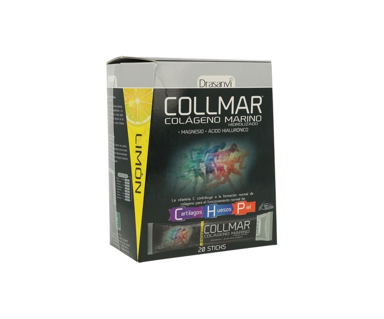 Collmar magnesio sticks sabor limón 20 sticks (Limón) Drasanvi