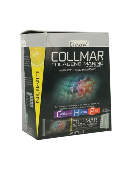 Collmar magnesio sticks sabor limón 20 sticks (Limón) Drasanvi