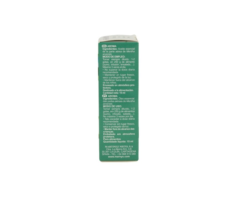 Aceite Esencial de Menta Arvensis 15 ml de aceite esencial MARNYS®