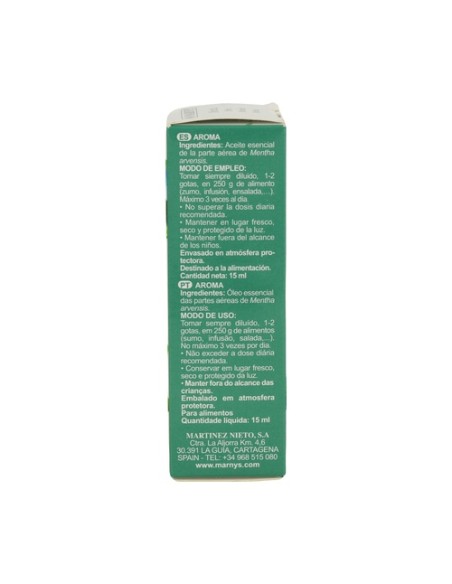 Aceite Esencial de Menta Arvensis 15 ml de aceite esencial MARNYS®