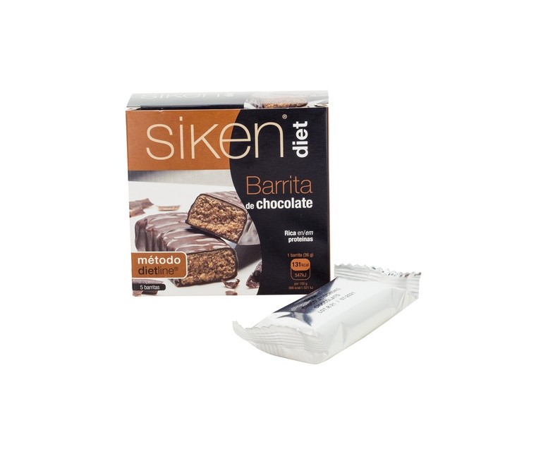 Barrita de Chocolate 5 barritas de 36g Siken