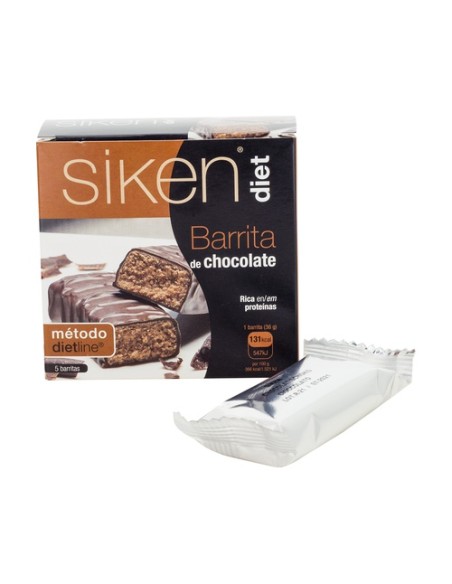 Barrita de Chocolate 5 barritas de 36g Siken