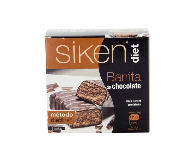 Barrita de Chocolate 5 barritas de 36g Siken