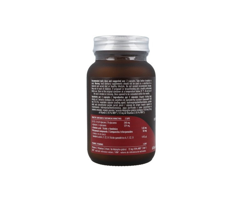 Mico Rei (Ganoderma lucidum) 70 cápsulas de 641mg Hifas da Terra