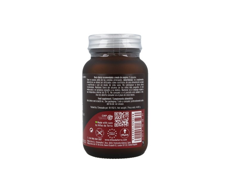 Mico Rei (Ganoderma lucidum) 70 cápsulas de 641mg Hifas da Terra