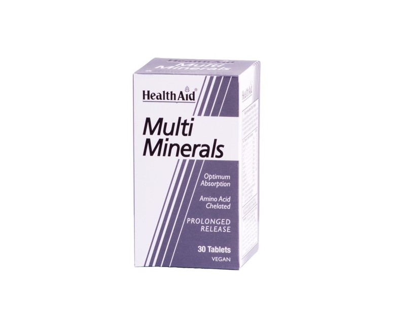 Multiminerales 30 comprimidos Health Aid