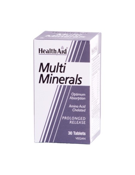 Multiminerales 30 comprimidos Health Aid