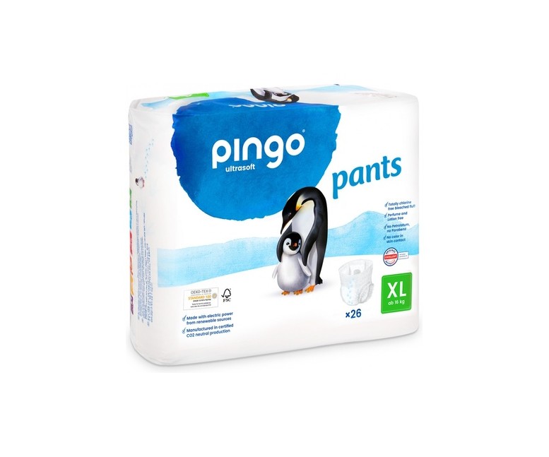 Pañales braguita t6 Bio 26 unidades PINGO