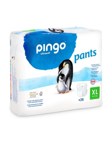 Pañales braguita t6 Bio 26 unidades PINGO