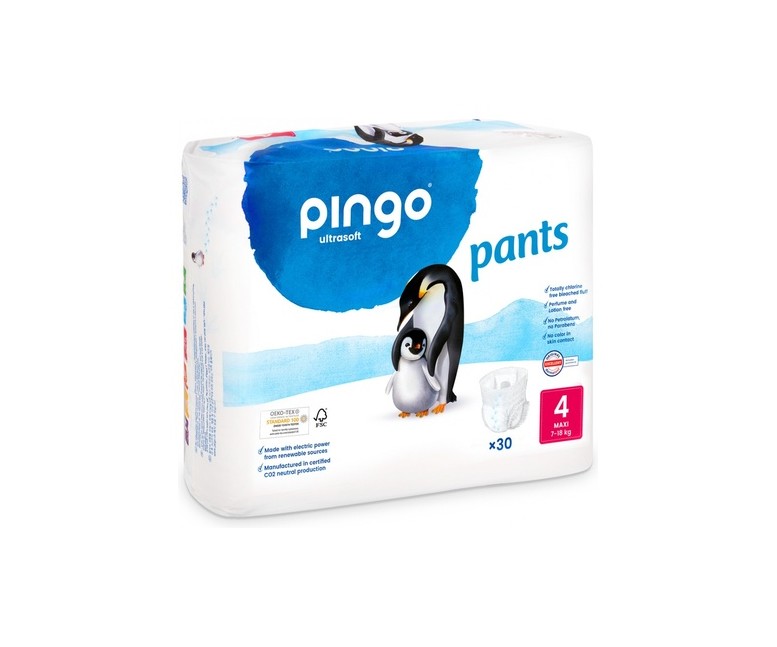 Pañales braguita t4 Bio 30 unidades PINGO