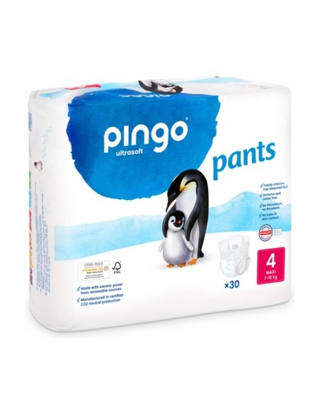 Pañales braguita t4 Bio 30 unidades PINGO