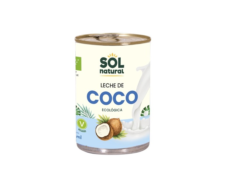 Leche de coco para cocinar Bio 400 ml Sol Natural