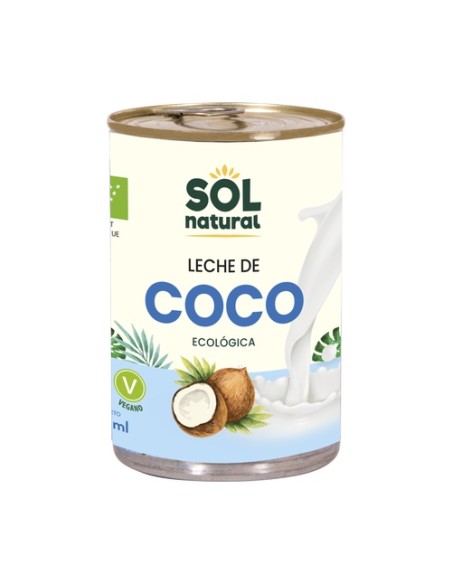 Leche de coco para cocinar Bio 400 ml Sol Natural