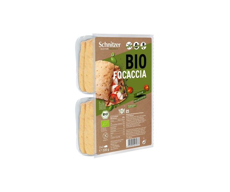 Panecillos focaccia sin gluten 220 g Schnitzer