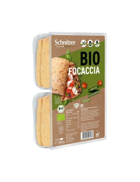 Panecillos focaccia sin gluten 220 g Schnitzer