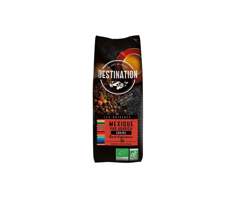 Café en grano méxico 100% arábica bio 250 g Destination Bio