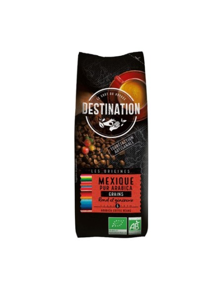 Café en grano méxico 100% arábica bio 250 g Destination Bio
