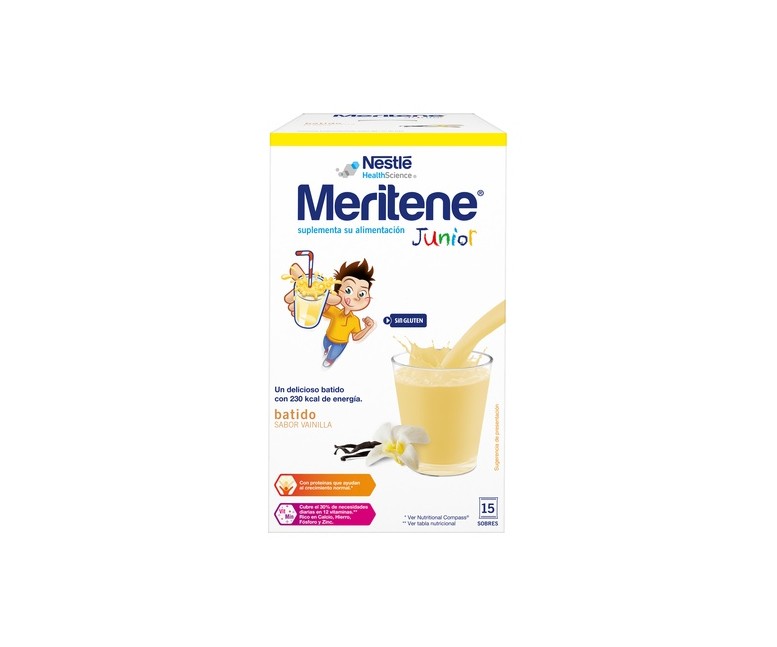 Meritene Batido Junior Vainilla 15 sobres de 30g MERITENE