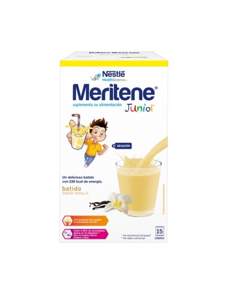 Meritene Batido Junior Vainilla 15 sobres de 30g MERITENE