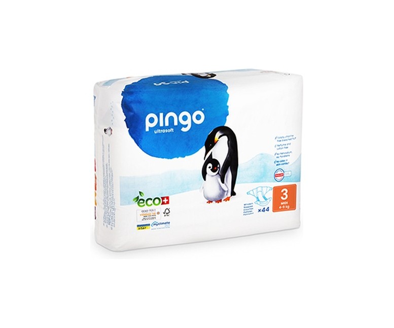 Pañales T3 Bio (4-9 kg) 44 unidades PINGO