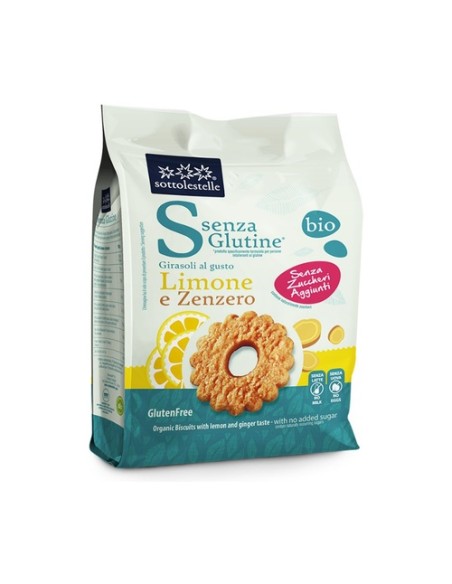 Galleta limon jengibre sin azúcar sin gluten 250 g (Limón - Jengibre) Sottolestelle