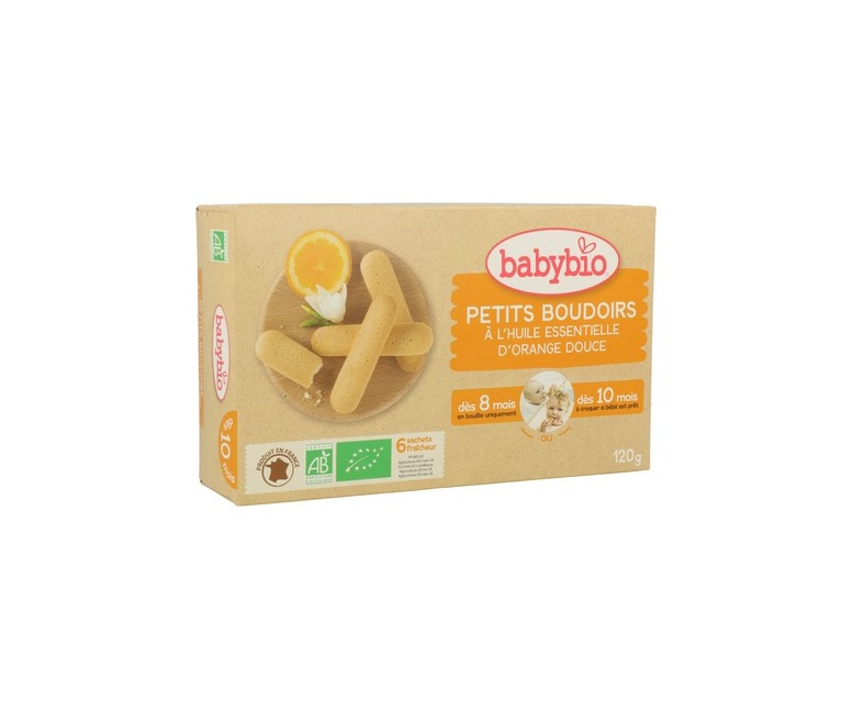 Galletas Dentición 8m+ 24 unidades (Naranja) Babybio