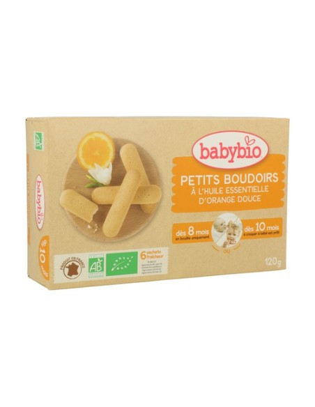 Galletas Dentición 8m+ 24 unidades (Naranja) Babybio