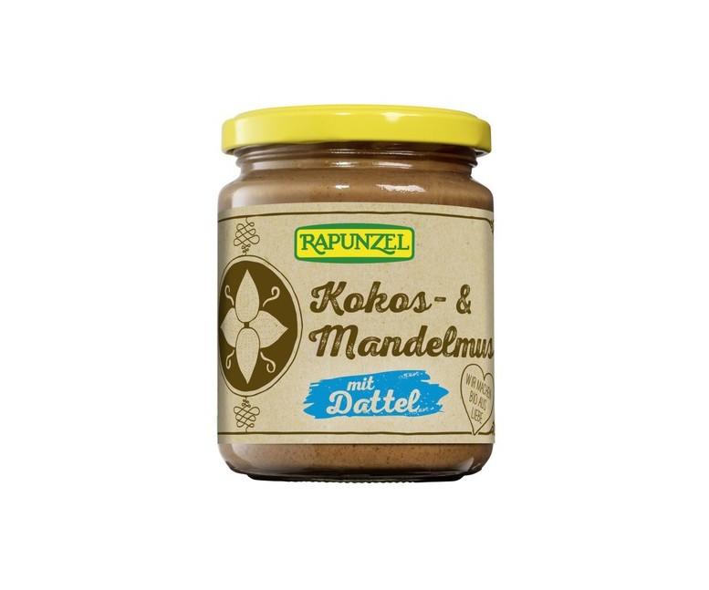 Crema de Almendras Tostadas, Coco y Dátil 250 g Rapunzel