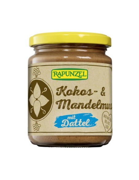 Crema de Almendras Tostadas, Coco y Dátil 250 g Rapunzel