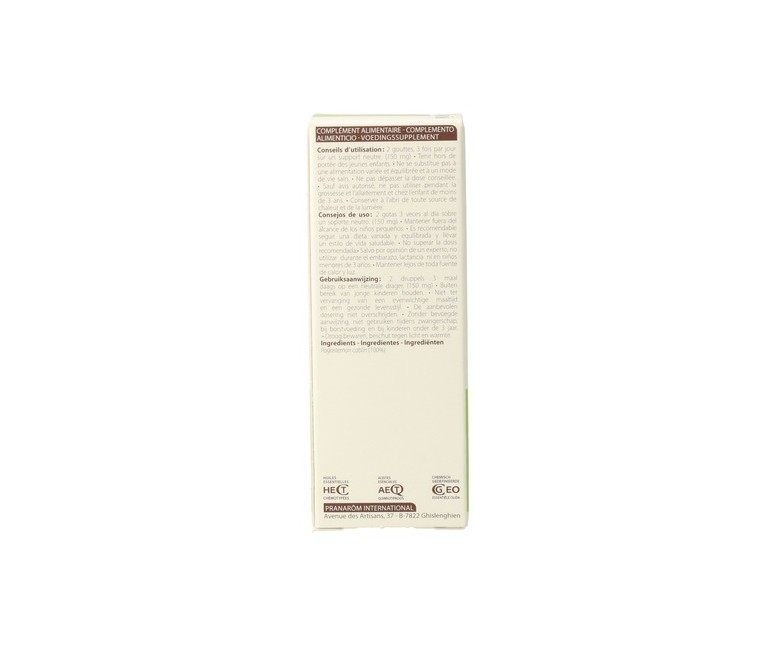 Pachulí Hoja Aceite Esencial 5 ml de aceite esencial Pranarom