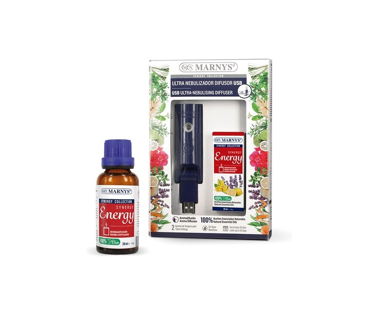 Combo USB Ultra Nebulizador + Synergy Energy USB + 30 ml MARNYS®