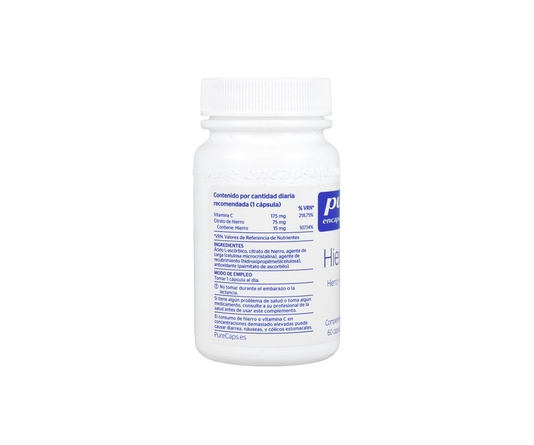 Hierro-C 60 cápsulas Pure Encapsulations