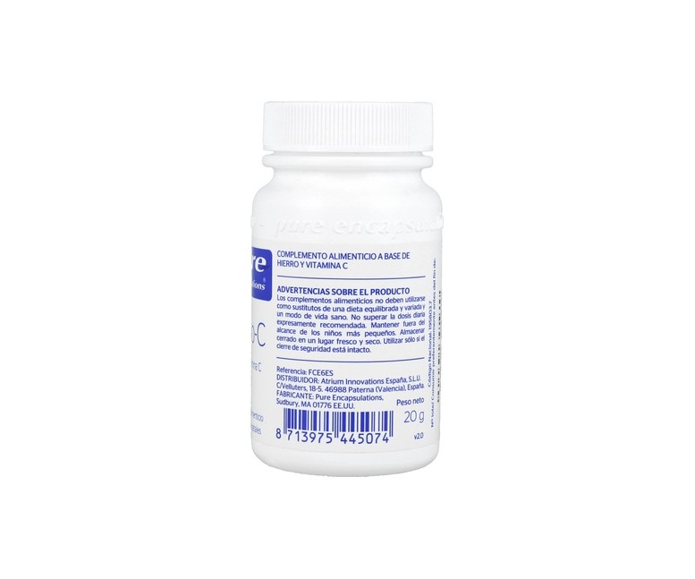 Hierro-C 60 cápsulas Pure Encapsulations