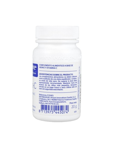 Hierro-C 60 cápsulas Pure Encapsulations