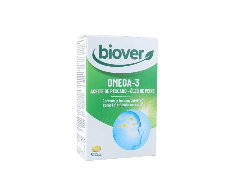 Epa Omega 3 aceite de pescado 60 cápsulas Biover