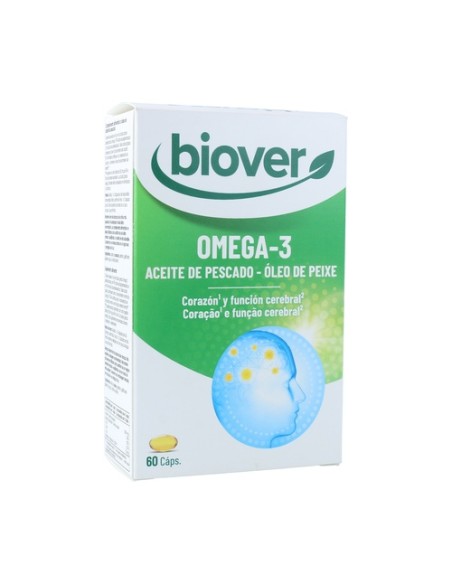Epa Omega 3 aceite de pescado 60 cápsulas Biover