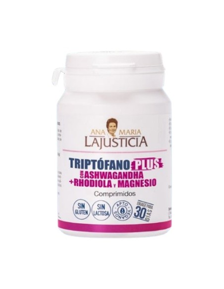 Triptófano plus con ashwagandha, rhodiola y magnesio 60 comprimidos Ana Maria Lajusticia