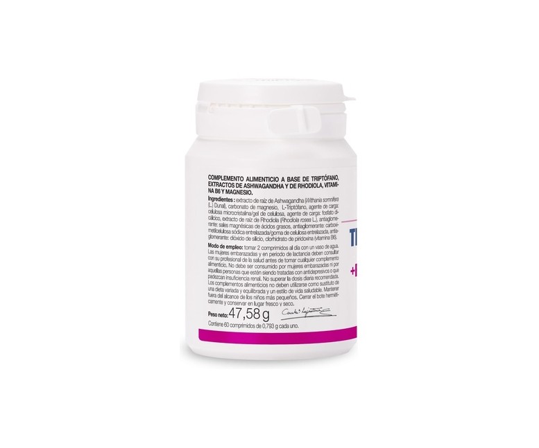 Triptófano plus con ashwagandha, rhodiola y magnesio 60 comprimidos Ana Maria Lajusticia
