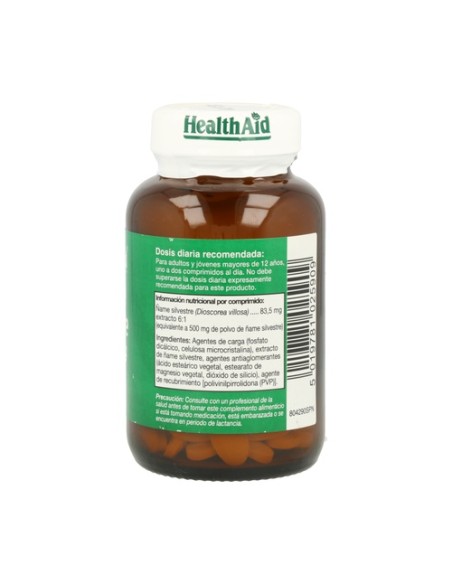 Ñame Silvestre (Wild Yam) 60 comprimidos Health Aid