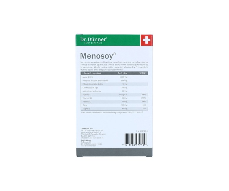 Menosoy Dr.Dunner 60 cápsulas Salus
