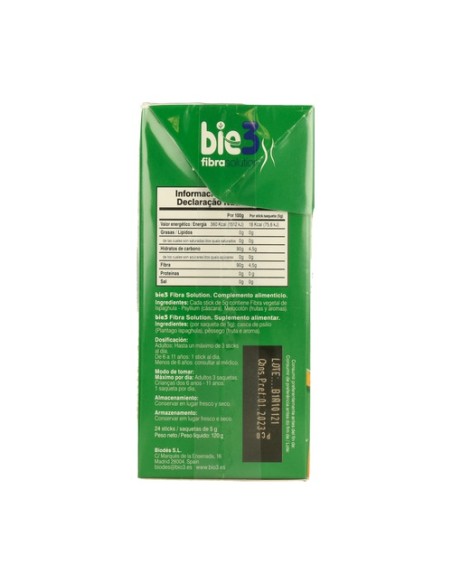 Bie 3 Fibra Y Frutas Soluble 24 unidades de 5g Bio3