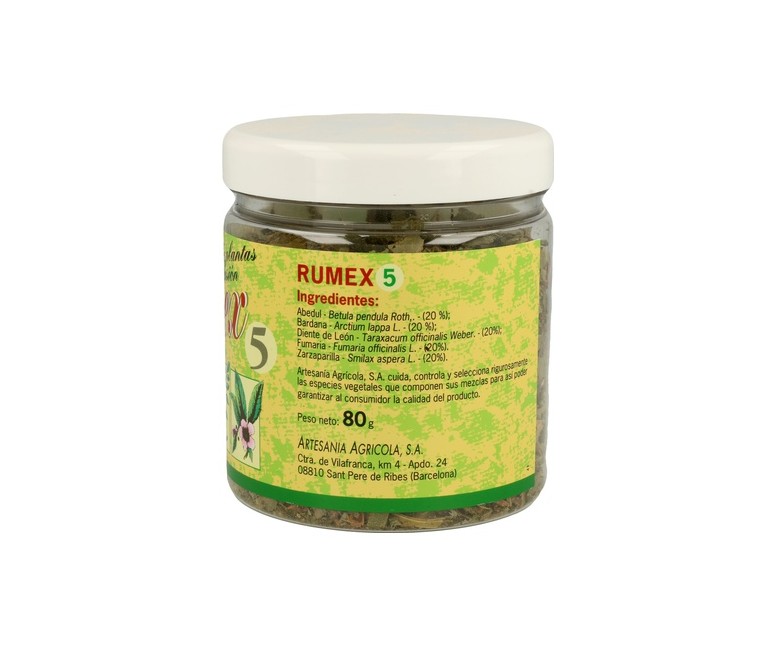 Rumex 5 (Depurativo) 80 g Rumex