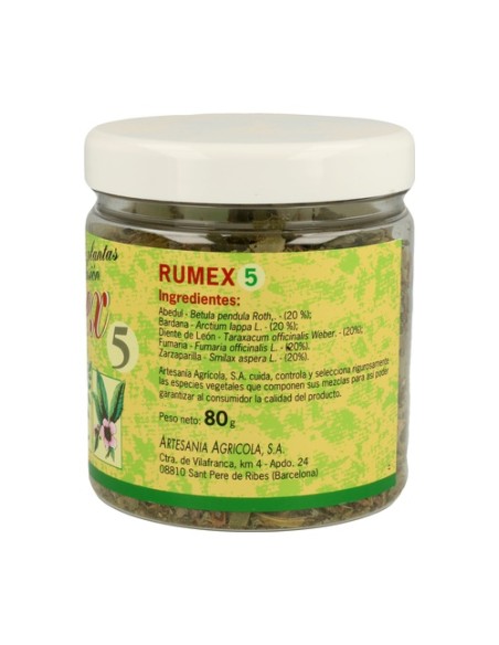 Rumex 5 (Depurativo) 80 g Rumex